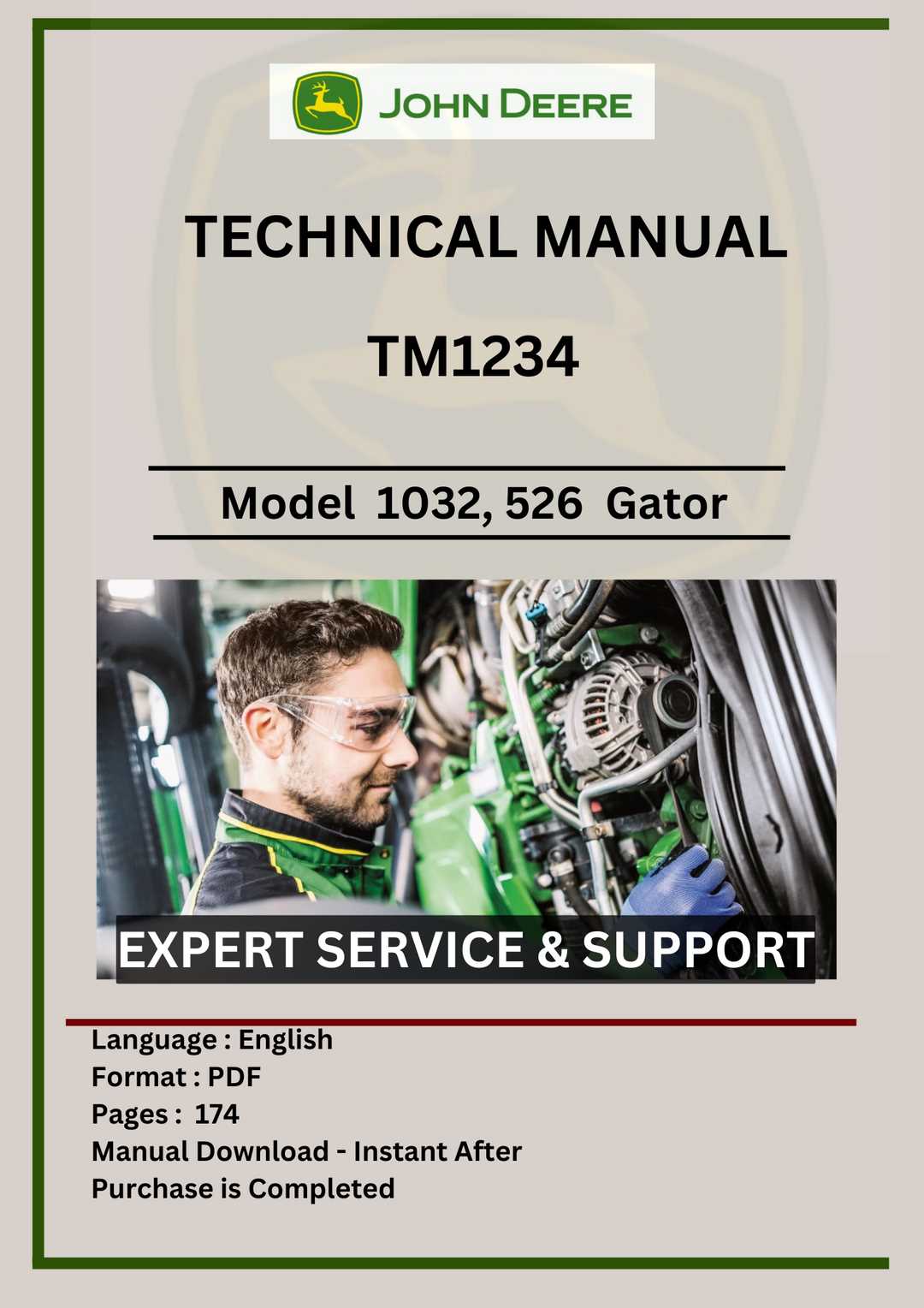 john deere 1032 parts diagram