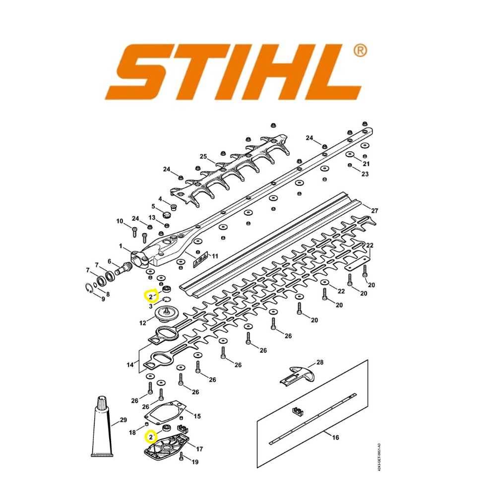 stihl km hl 135 parts diagram