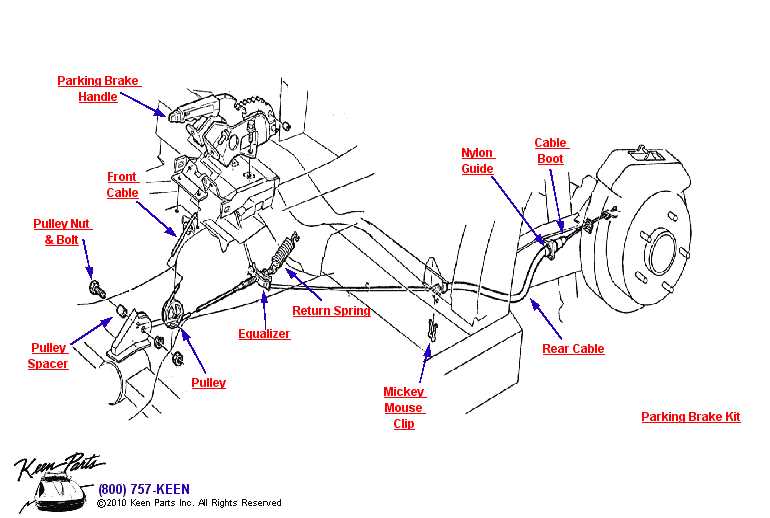 parking brake parts diagram