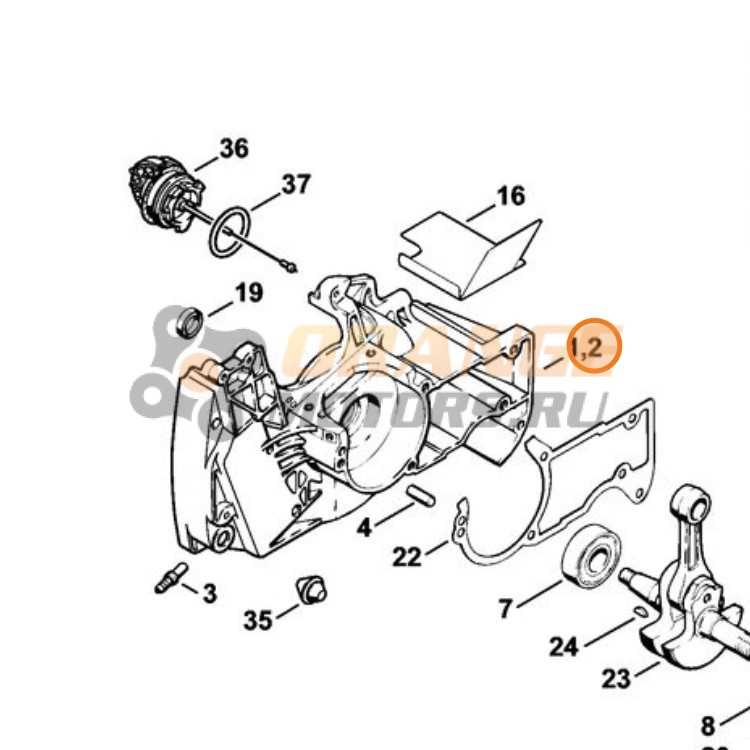 stihl 440 parts diagram
