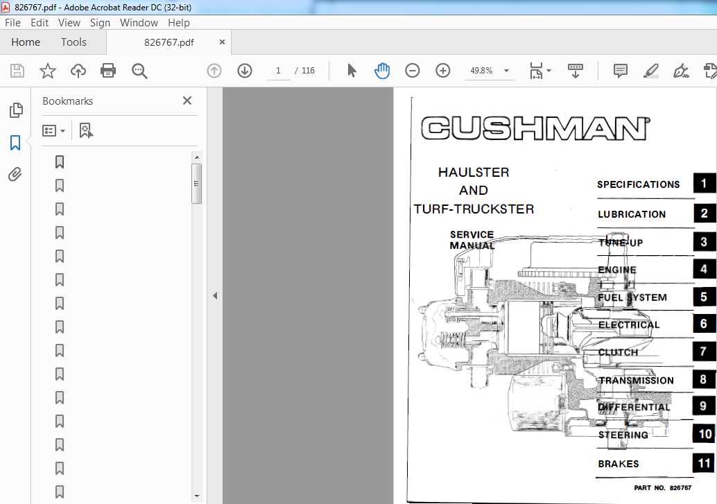 cushman parts diagram