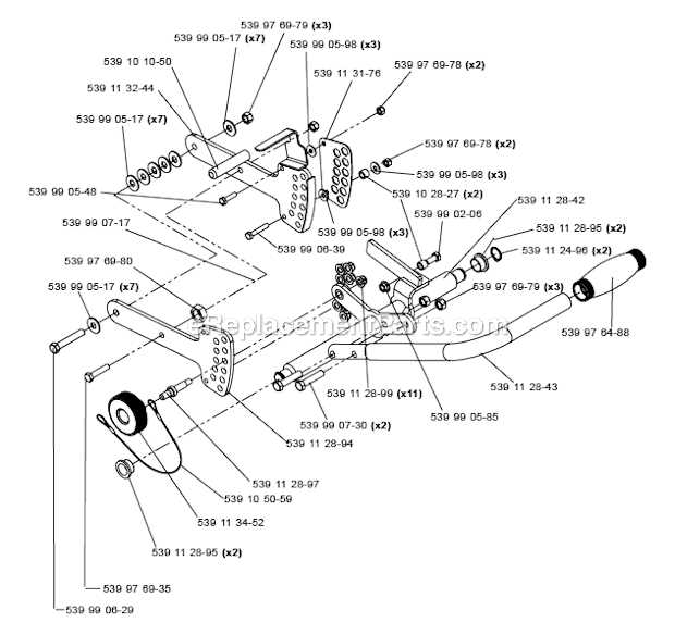 bluebird sod cutter parts diagram